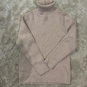 Zara girls size 6 turtle neck shirt. Pink glitter